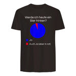 Lustiges Bier Shirt I Alkohol Trinken Party Fest Wein in Dark Chocolate - back view
