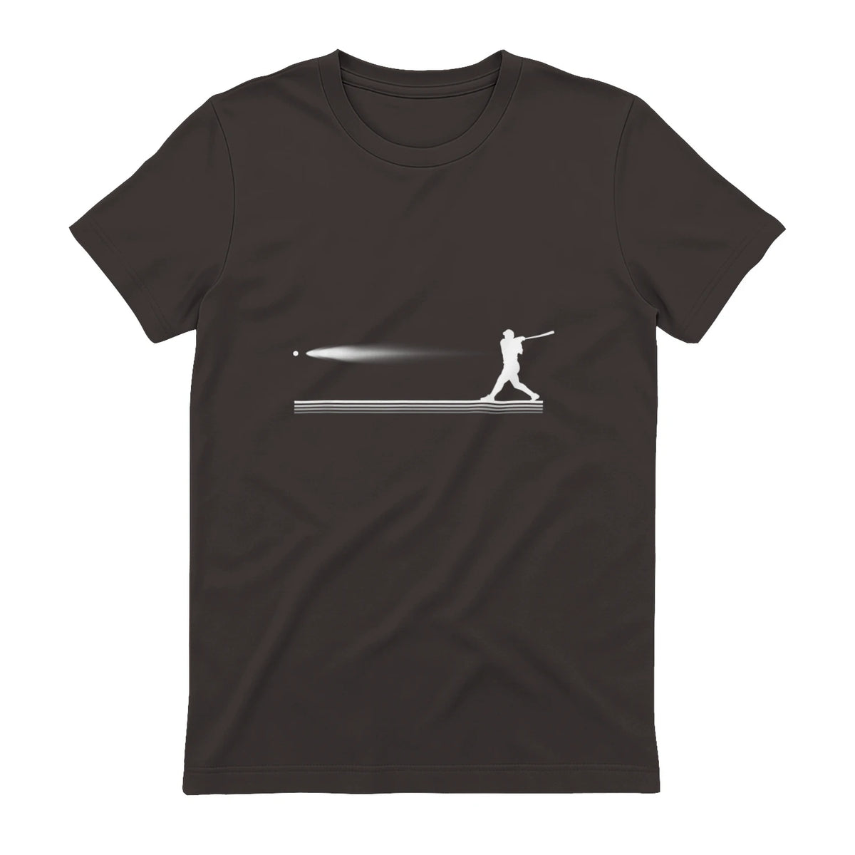 Baseball Apparel - Baseball T-Shirt in Dark Chocolate - back view