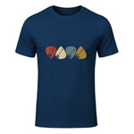 Gitarren-Auswahl-Gitarrist Retro Vintage für Gitarrenliebhaberinnen, Schwarz, S, Kurzarm, , Herren, Retro in Navy - front view