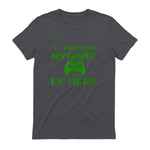 I Paused my Game to be Here Gamer T-shirt Gaming Geek Tee in Charcoal - back view