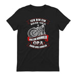 Biker-Opa wie normaler Opa Aber viel Cooler - Motorrad Shirt in Black - back view