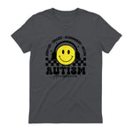 Autism Awareness Acceptance Special Education Teacher Kids in Charcoal - back view