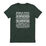Bonus Papa du hast mir zwar nicht das leben geschenkt Spruch in Forest Green - back view