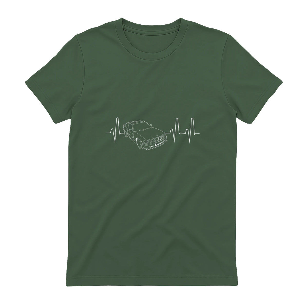 E36 Battement de C"ur pour Amoureux des Voitures in Military Green - back view