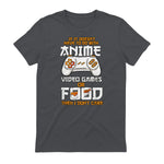 Cute Manga & Anime Merch for Anime Girls & Boys Unisex Anime Video Games Food Sushi Gaming Merch Otaku Gift Anime in Charcoal - back view