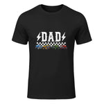 Dad Retro Monster Truck T-Shirt in Black - front view