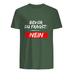 GIGATEMP Herren Männer Sprüche Lustig Witzig Schwarz Halbarm Klein EU XS Regulär Casual Funny Slogan Vat in Military Green - back view