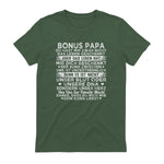 Bonus Papa du hast mir zwar nicht das leben geschenkt Spruch in Military Green - back view