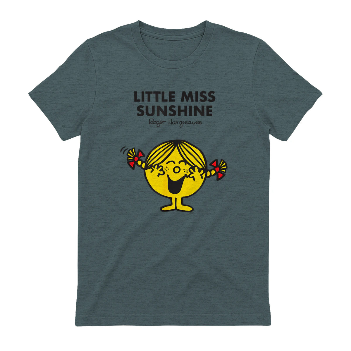 Mr. Men Little Miss Sunshine T-Shirt in Dark Heather - back view
