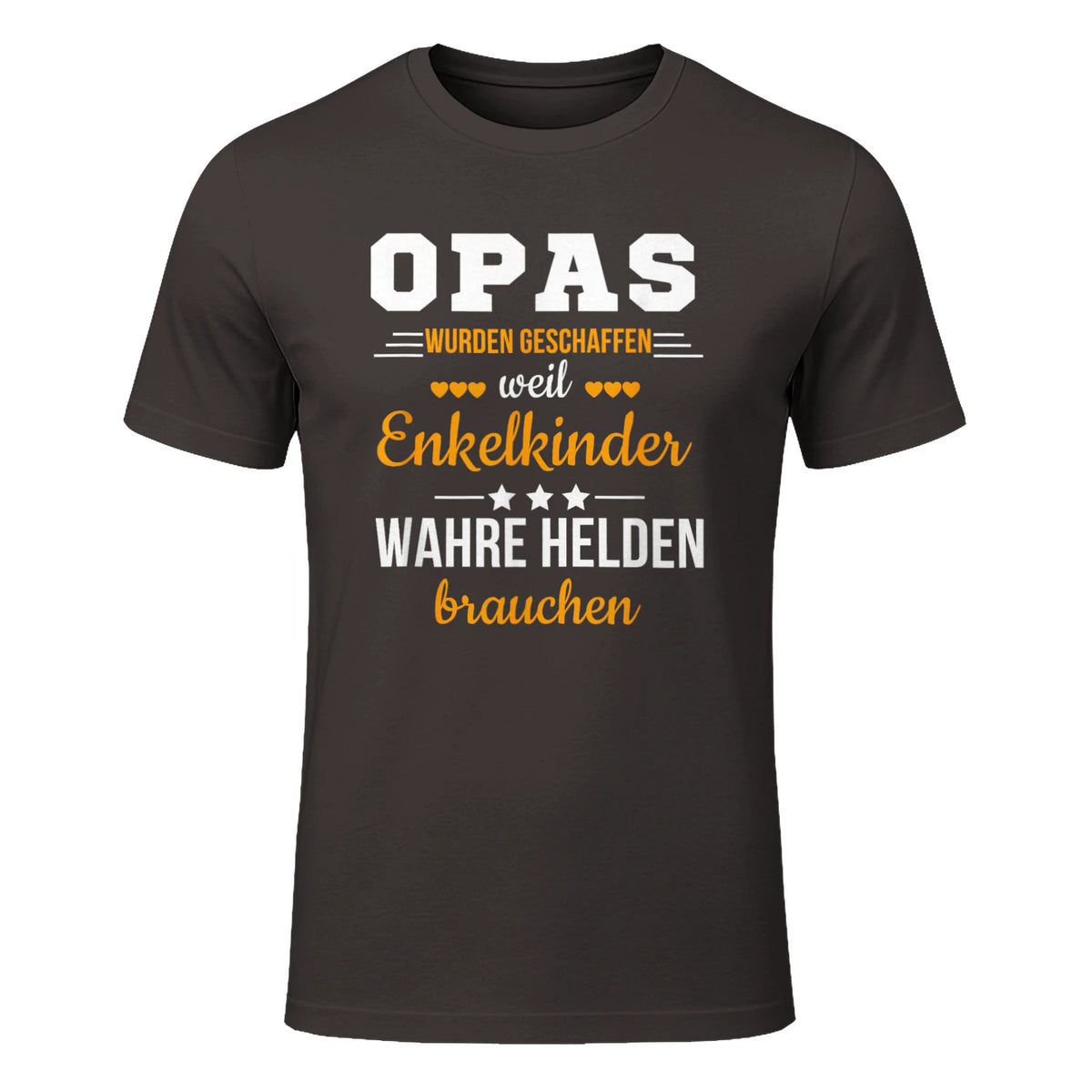 Opas Weil Enkelkinder Wahre Helden Brauchen Großvater Spruch in Dark Chocolate - front view