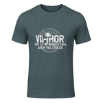 Vathor Vater Thor Cool Hammer Papa Fathor in Dark Heather - front view