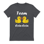 Citation Canard Enfant Humour Team Canards Coin-Coin in Charcoal - back view