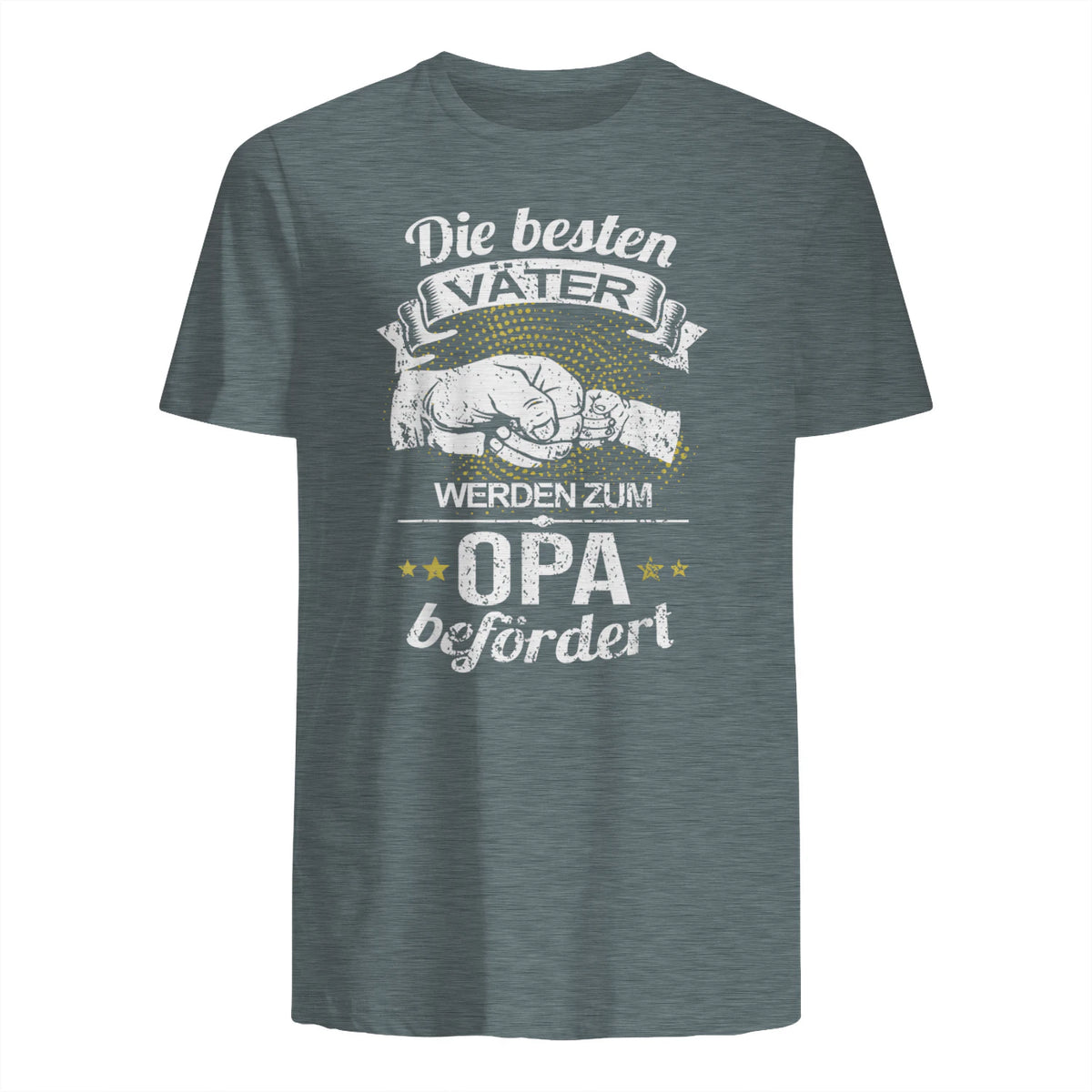 Die Besten Väter Werden Zum Opa Befördert I Geburt I Baby in Dark Heather - back view