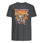 Autism Meme Funny Tism Squelette Autistique et Gay Humour in Charcoal - back view