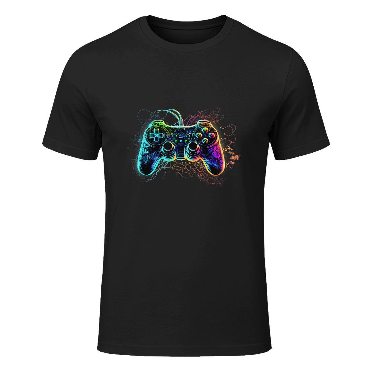 Video Game T-Shirt in Black - front view