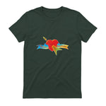 Tom Petty and The Heartbreakers Classic Logo T-Shirt in Forest Green - back view