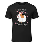 Just a Girl Who Loves Guinea Pigs - Cute Pets Lover Gift in Black - front view
