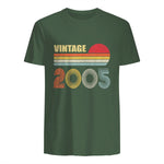 Vintage Nineteenth Birthday T-Shirt in Military Green - back view