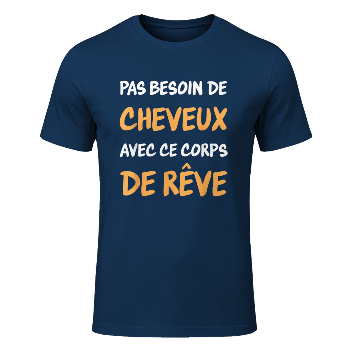 Calvitie Humour Papa Chauve in Navy - front view