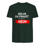 GIGATEMP Herren Männer Sprüche Lustig Witzig Schwarz Halbarm Klein EU XS Regulär Casual Funny Slogan Vat in Forest Green - back view