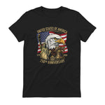 Anniversary Eagle Liberty Bell T-Shirt in Black - back view