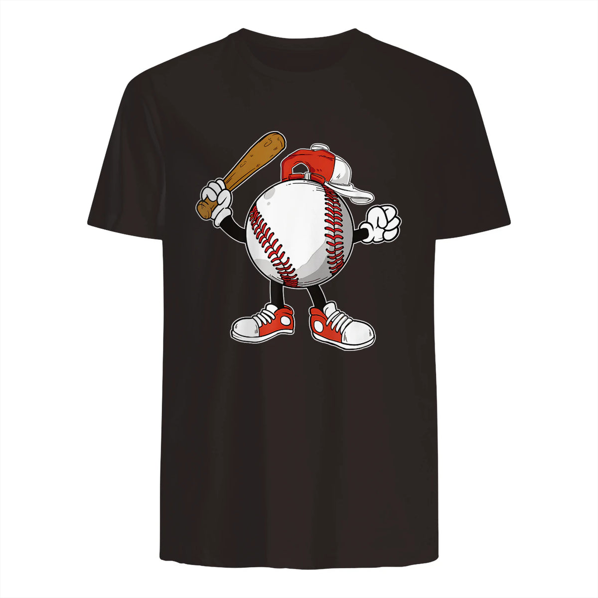 Baseball Boy T-Shirt in Dark Chocolate - back view