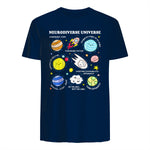 Kids Autism Awareness Neurodiverse Universe Neurodiversity in Navy - back view