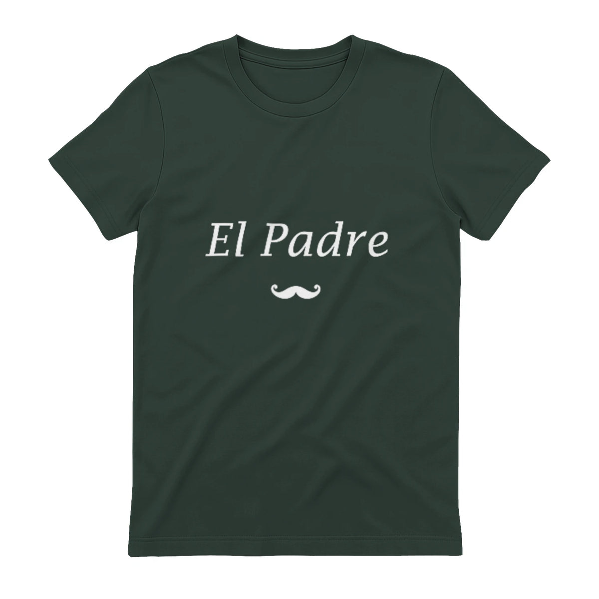 Amour Humour fête des père Super Papa EL Padre in Forest Green - back view