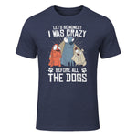 Design sur le thème des chiens pour les amoureux des chiots et les toiletteurs de chiens in Heather Navy - front view