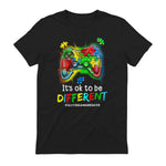 Autism Awareness Men Kids Boys Autism Video Game Month in Black - back view