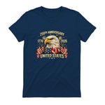 American Flag Anniversary T-Shirt in Navy - back view
