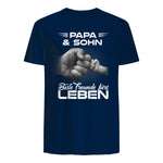 Papa & Sohn Beste Freunde Fürs Leben Vatertag Partnerlook in Navy - back view