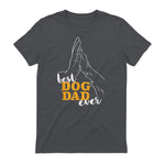 Best Dog Dad Ever Le meilleur papa chien du monde - Chiens in Charcoal - back view