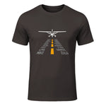 Avion RC Pilot Aéroport Piste Phonetic Alphabet Petit Avion in Dark Chocolate - front view