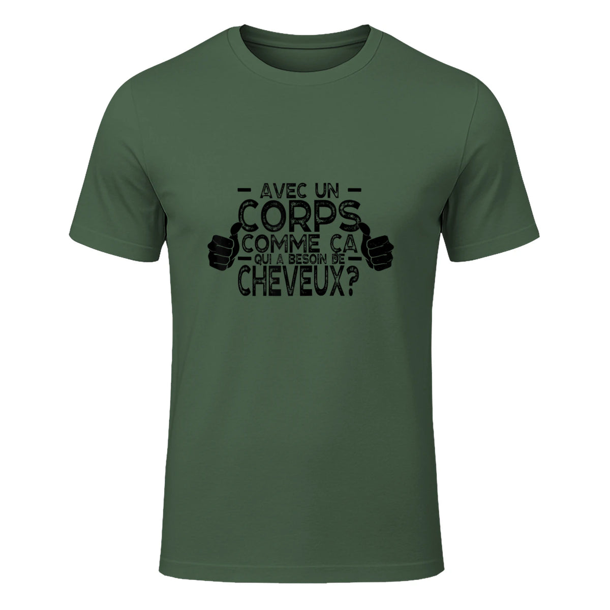 avec Un Corps comme ça, Qui a Besoin de Cheveux in Military Green - front view