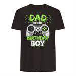 Dad of The Birthday Boy Matching Video Gamer Birthday Party in Dark Chocolate - back view