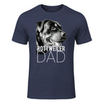 Dog Dad Rottweiler – Chiens Papa in Heather Navy - front view
