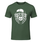 Grandfather Grandpa Son Daughter Children Gift Vatertag Schwarz Small Classic Fit Cartoon Bär Family Män in Military Green - front view