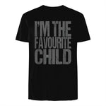 Funny I'm The Favourite Child Siblings in Black - back view