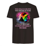 The Child Is Grown The Dream Is Gone Comfortably Number T-Shirt in Dark Chocolate - back view