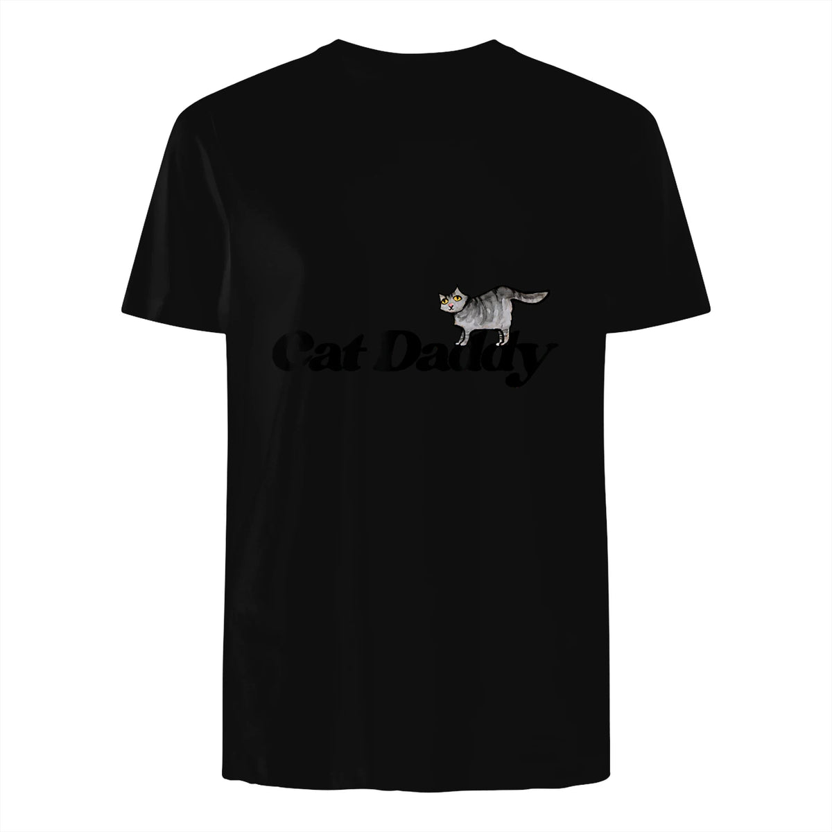 Chat Daddy drôle chat papa drôle chat papa humour fête des pères père in Black - back view