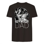 Dog Dad Rottweiler – Chiens Papa in Dark Chocolate - back view