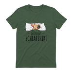 Süße Französische Bulldoggen Geschenke Offizielles Schlafshirt Schlafanzug Französische Bulldogge , Weiß, S, Kurz in Military Green - back view