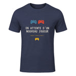 Futur Maman Futur Papa Annonce Grossesse bébé Arrive bientôt in Heather Navy - front view
