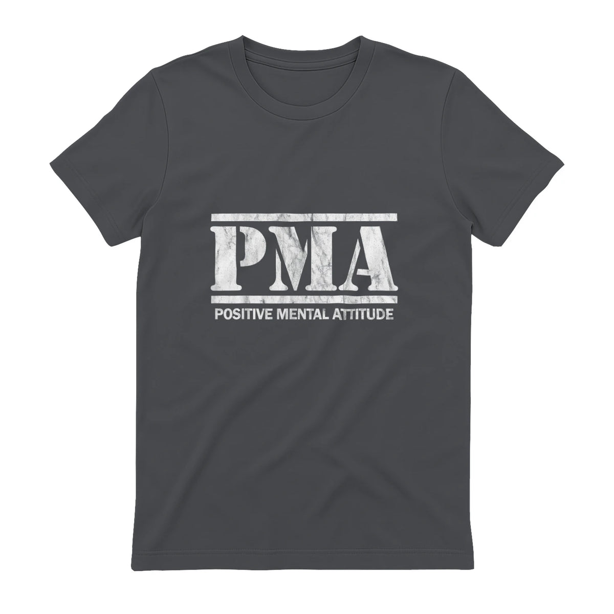 Attitude mentale positive. PMA in Charcoal - back view