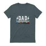 Dad Retro Monster Truck T-Shirt in Dark Heather - back view