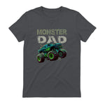 Monster Truck Dad T-Shirt in Charcoal - back view