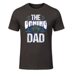 Gamer Zocker Games Pc - Best Gaming Dad Ever T-Shirt in Dark Chocolate - front view