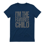 Funny I'm The Favourite Child Siblings in Navy - back view