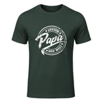 Geschenke für Papa und Opa zum Vatertag - Bester Papa der Welt, Vatertag, Vintage T-Shirt Schwarz S in Forest Green - front view